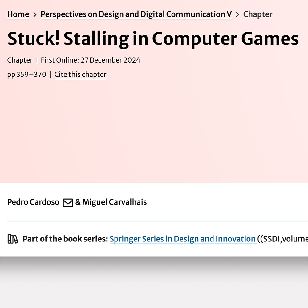 Stuck! Stalling in Computer Games